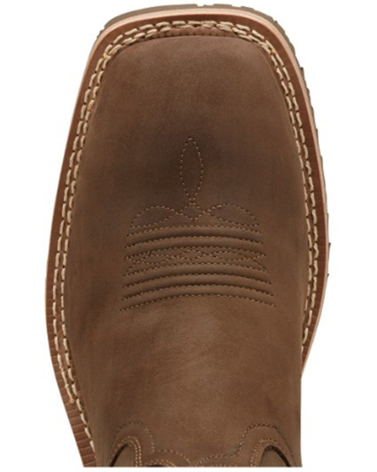 Image #6 - Ariat Hybrid Rancher Waterproof Pull On Work Boots - Square Toe, Brown, hi-res