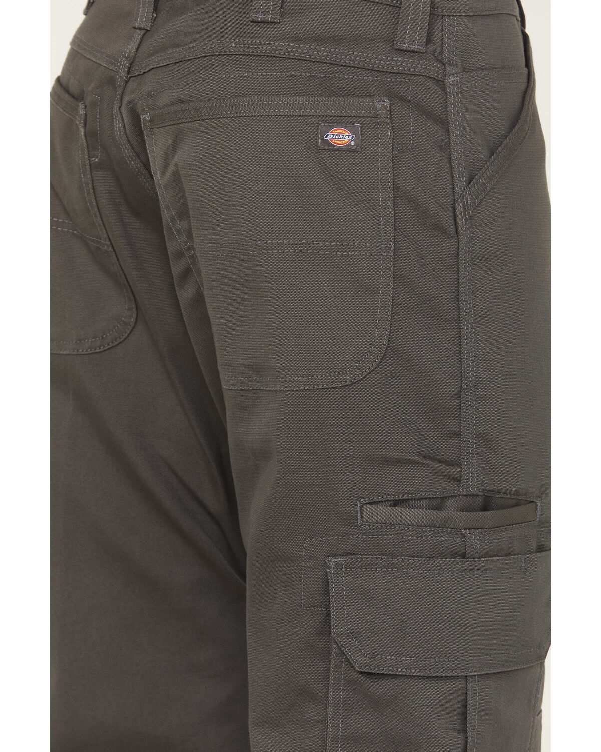 Image #4 - Dickies Men's Durastretch Ranger Duck Canvas Cargo Work Pants, Slate, hi-res