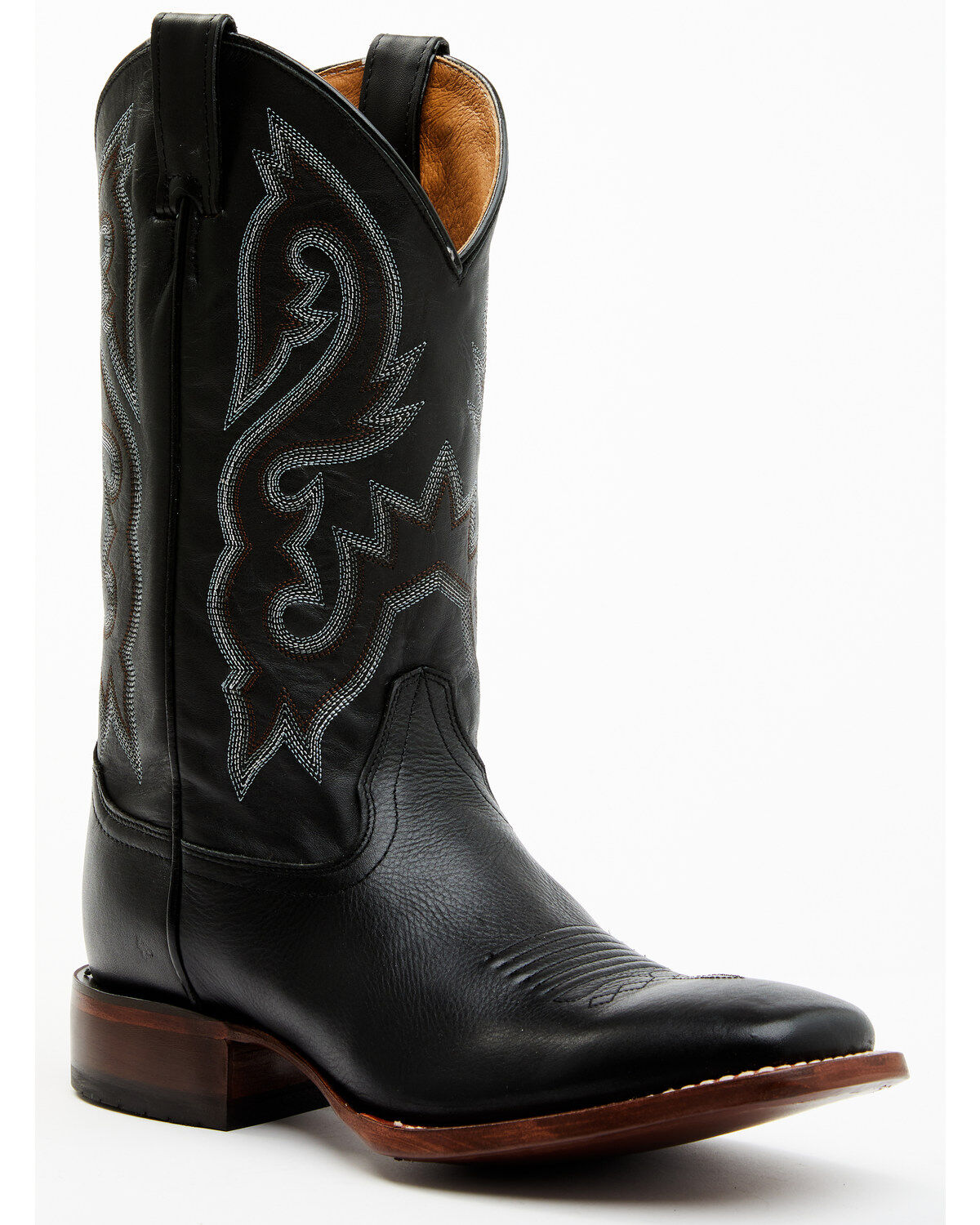 Cody James Men's Westley Stockman Boots - Broad Square Toe, Black, hi-res