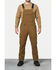 Image #1 - Strauss Men's Stretch Ripstop Cargo Work Bib Overalls, Brown, hi-res