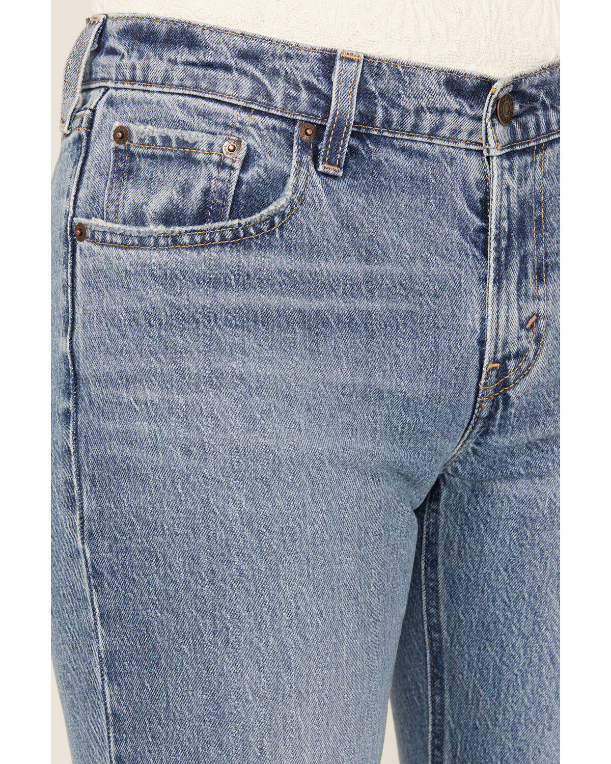 Image #2 - Levi's Women's Medium Wash Middy Ankle Flare Stretch Denim Jeans, Medium Wash, hi-res