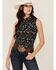 Image #1 - Rock & Roll Denim Women's Tattoo Print Sleeveless Snap Western Shirt , Black, hi-res