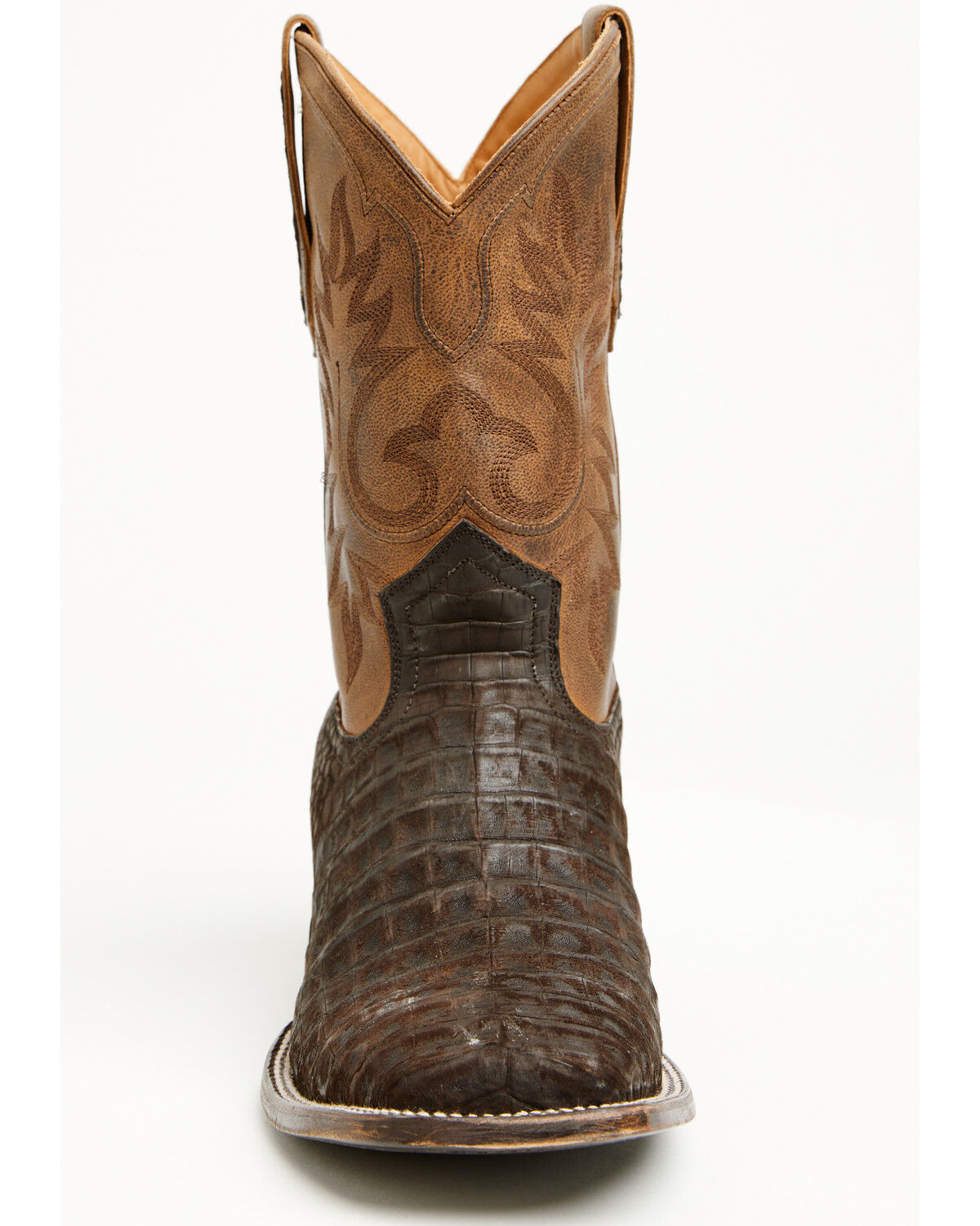 Image #4 - Cody James Black 1978&reg; Men's The Hayward Exotic Caiman Belly Western Boots - Broad Square Toe, Brown, hi-res