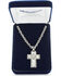 Image #4 - Montana Silversmiths Women's Banded Feathered Cross Necklace, Silver, hi-res