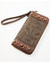 Image #1 - Shyanne Women's Tooled Wallet, Brown, hi-res