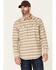 Image #1 - Cody James Men's FR Striped Long Sleeve Work Shirt , Tan, hi-res