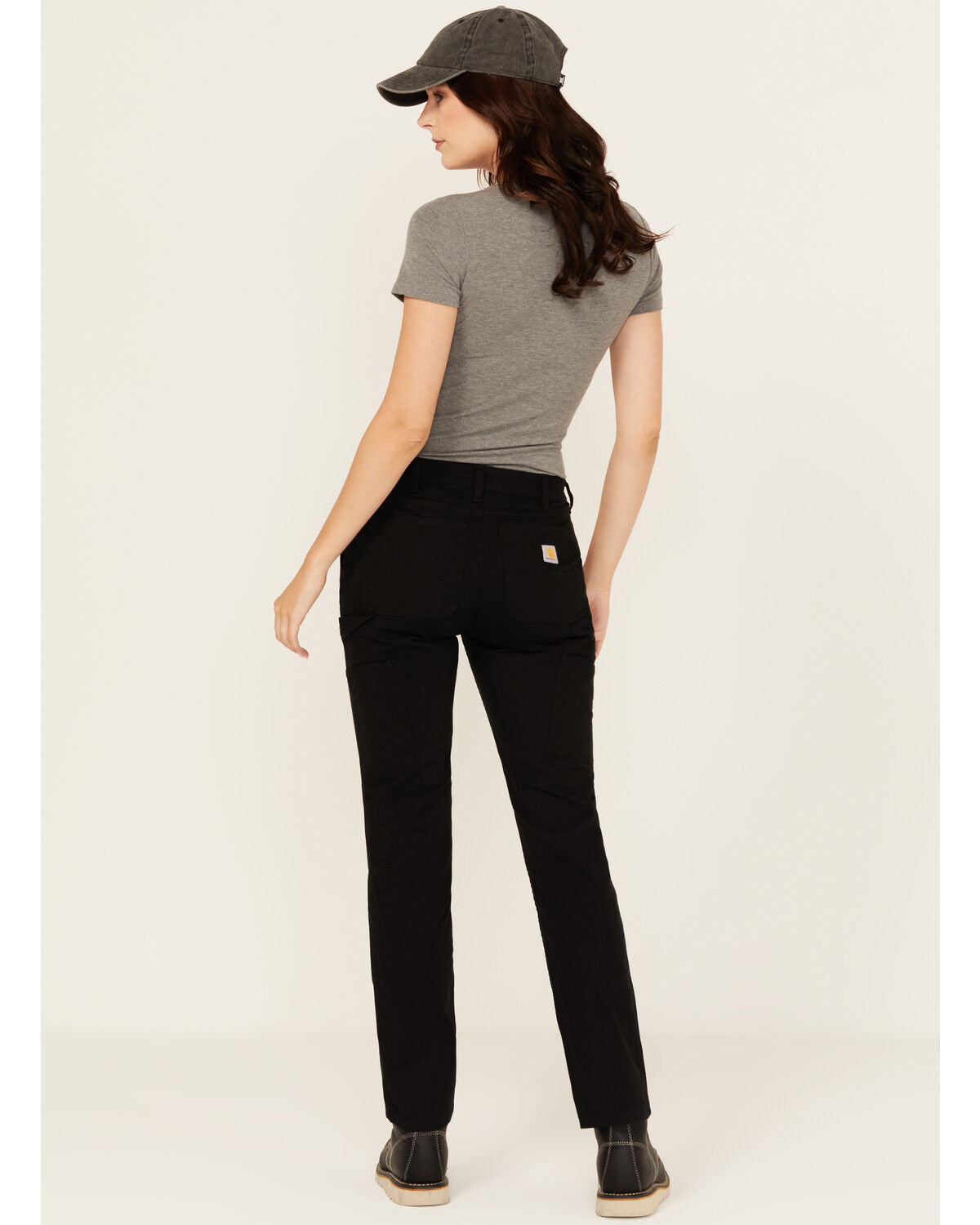 Image #3 - Carhartt Women's Rugged Flex&reg; Relaxed Fit Canvas Work Pants, Black, hi-res