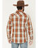 Image #4 - Moonshine Spirit&reg; Men's Rusty Nail Plaid Print Long Sleeve Snap Western Shirt, Rust Copper, hi-res