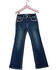 Image #2 - Grace in LA Little Girls' Medium Wash Dream Catcher Pocket Bootcut Jeans , Medium Wash, hi-res