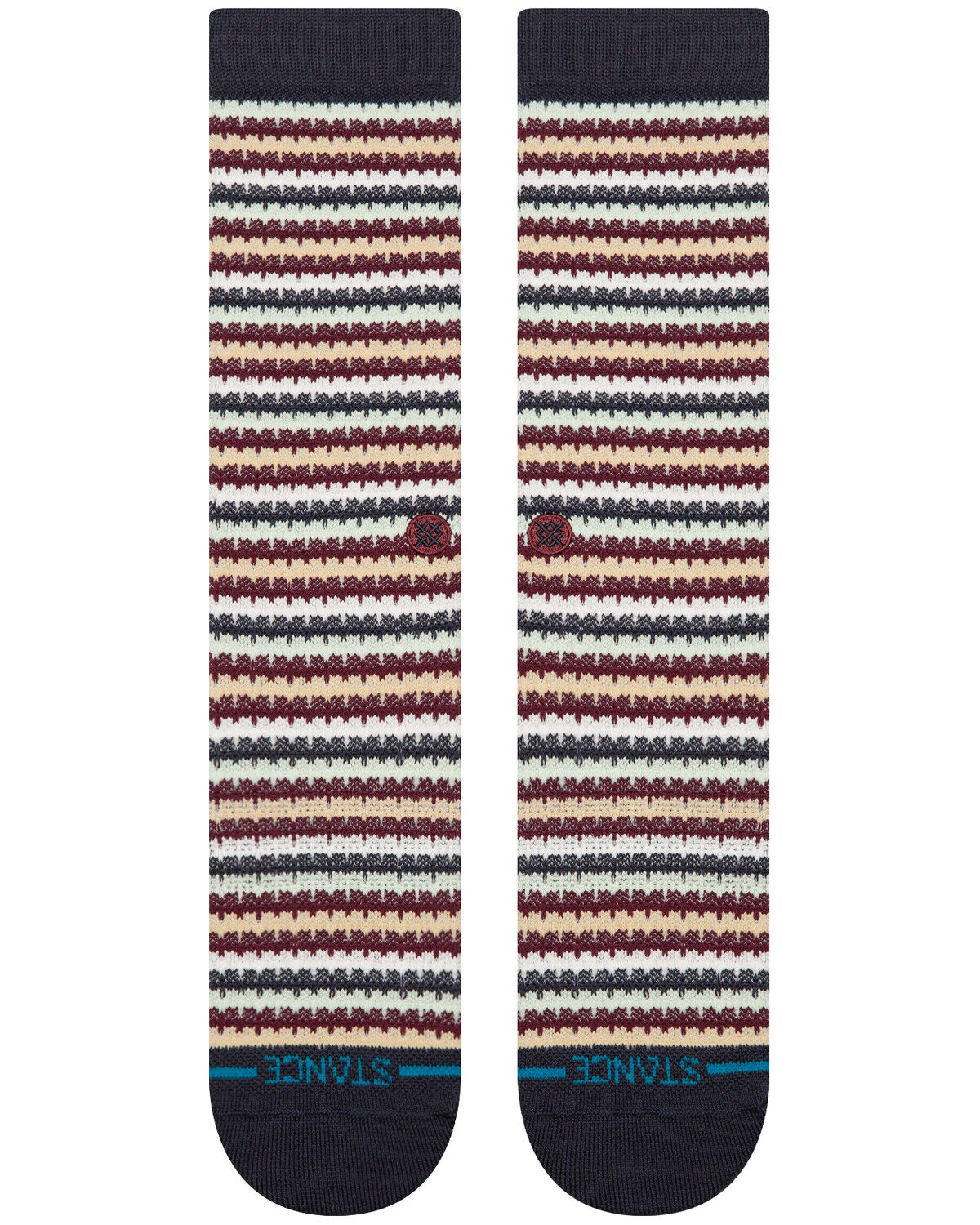 Image #2 - Stance Men's Chiclets Waffle Knit Crew Socks, Multi, hi-res
