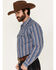 Image #2 - Cody James Men's Alpine Southwestern Striped Long Sleeve Pearl Snap Western Shirt - Big, , hi-res