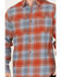 Image #3 - Dakota Grizzly Men's Grant Plaid Print Button-Down Western Flannel Shirt, Blue/red, hi-res