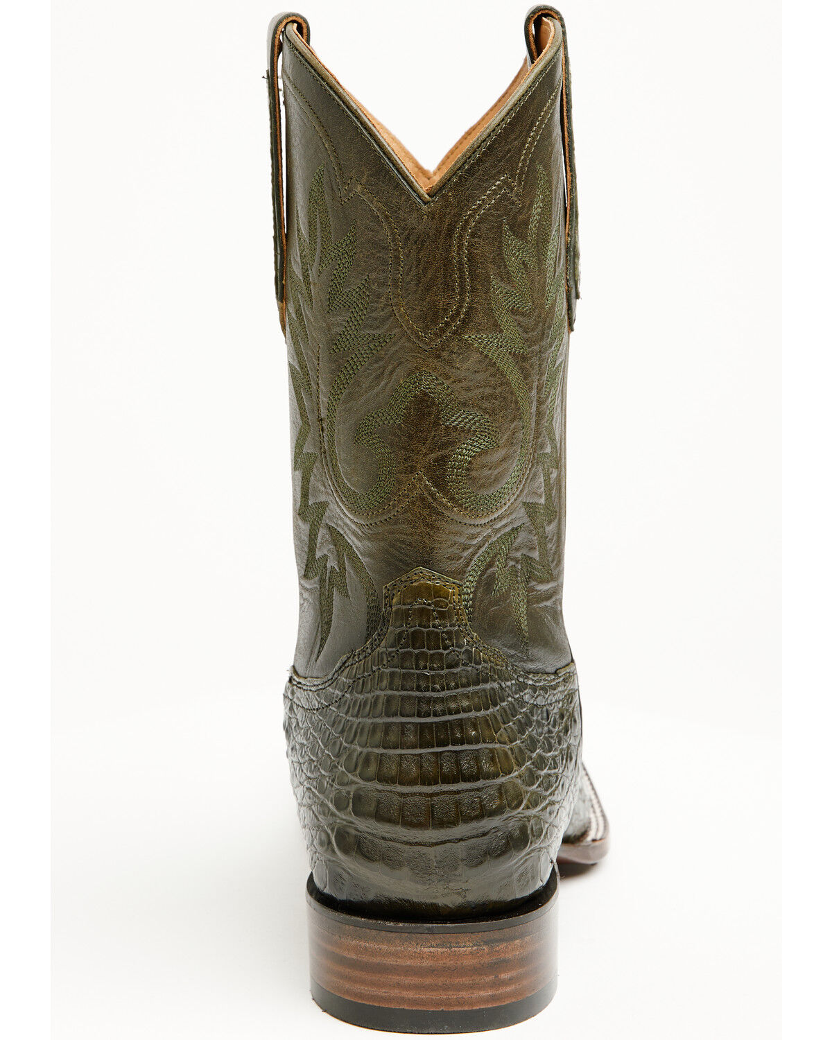 Image #5 - Cody James Black 1978&reg; Men's The Hayward Exotic Caiman Belly Western Boots - Broad Square Toe, Green, hi-res