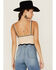 Image #3 - Flying Tomato Women's Contrast Knit Sweater Cami, Cream, hi-res