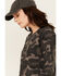 Image #2 - Lucky Brand Workwear Women's Camo Print French Terry Crewneck Sweatshirt, Black, hi-res