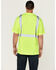 Image #4 - Hawx Men's Hi-Vis Reflective Short Sleeve Work T-Shirt - Big , Yellow, hi-res