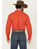 Image #4 - Ariat Men's Waylen Geo Print Long Sleeve Button-Down Western Shirt - Big, Red, hi-res