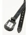 Image #3 - Shyanne Women's Crocodile Print Rhinestone Belt , Black, hi-res