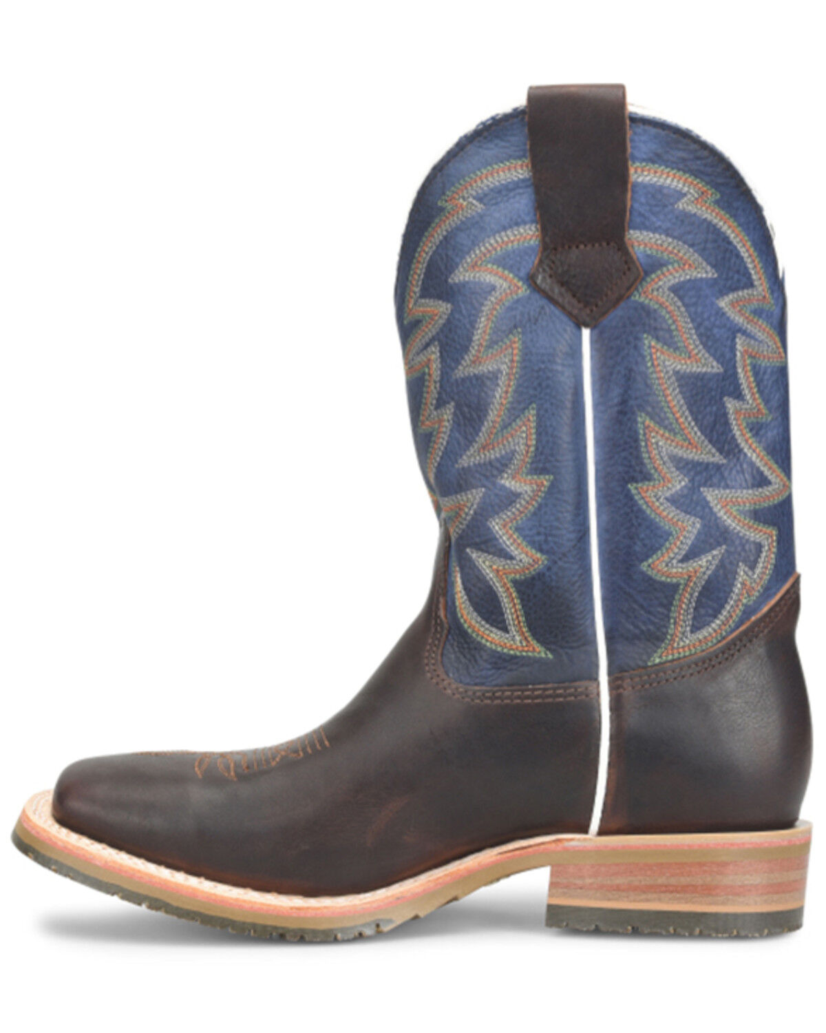 Image #2 - Double H Men's USA Long Western Boots - Square Toe, Brown, hi-res