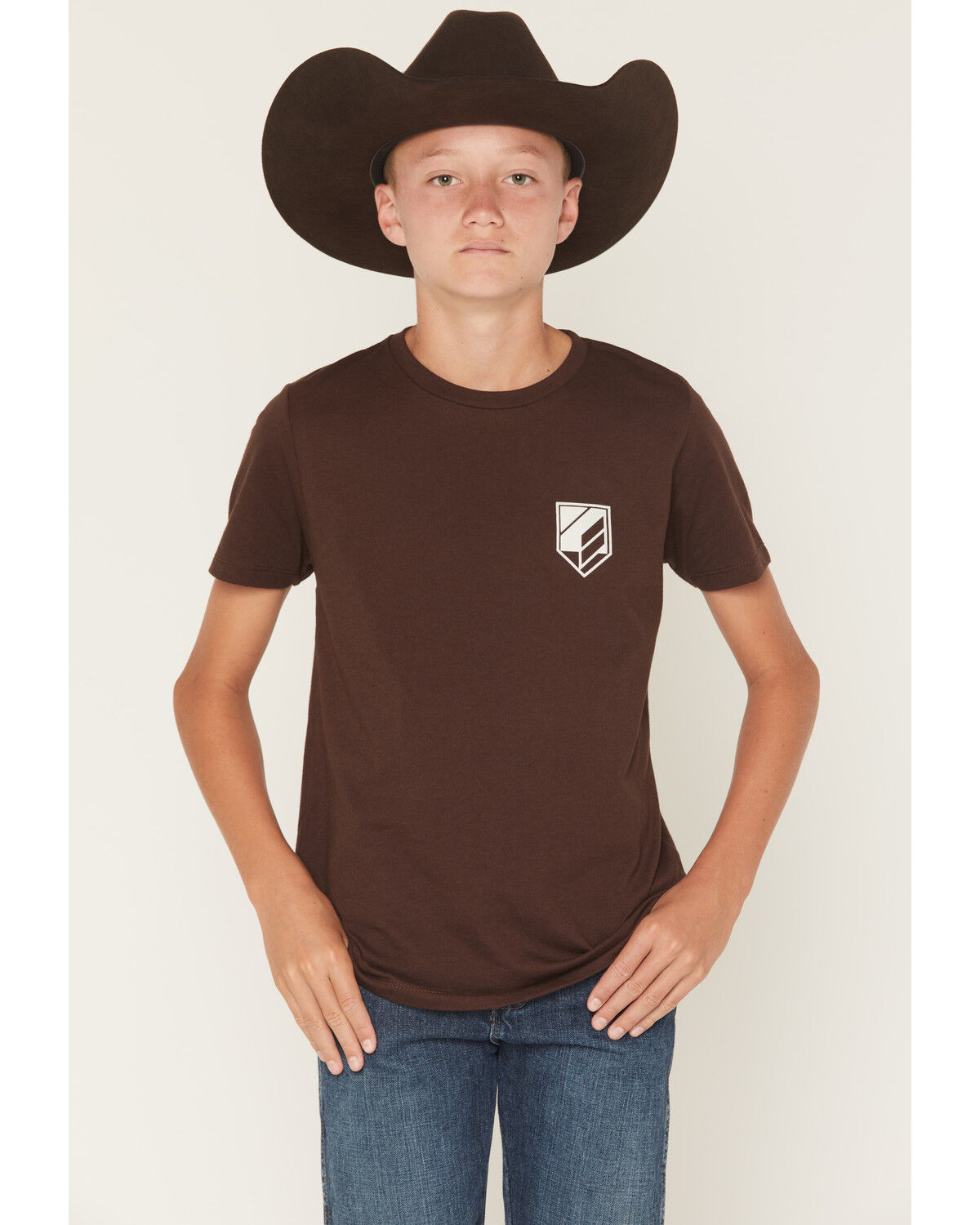 Image #2 - RANK 45&reg; Boys' Gallop Short Sleeve Graphic T-Shirt, Brown, hi-res