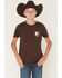 Image #2 - RANK 45&reg; Boys' Gallop Short Sleeve Graphic T-Shirt, Brown, hi-res