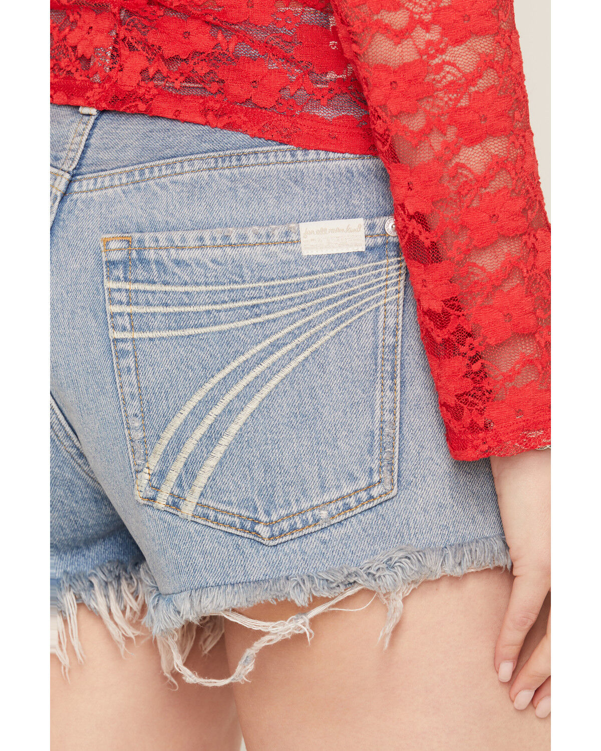 Image #4 - 7 For All Mankind Women's June Light Wash Denim Shorts, Light Wash, hi-res