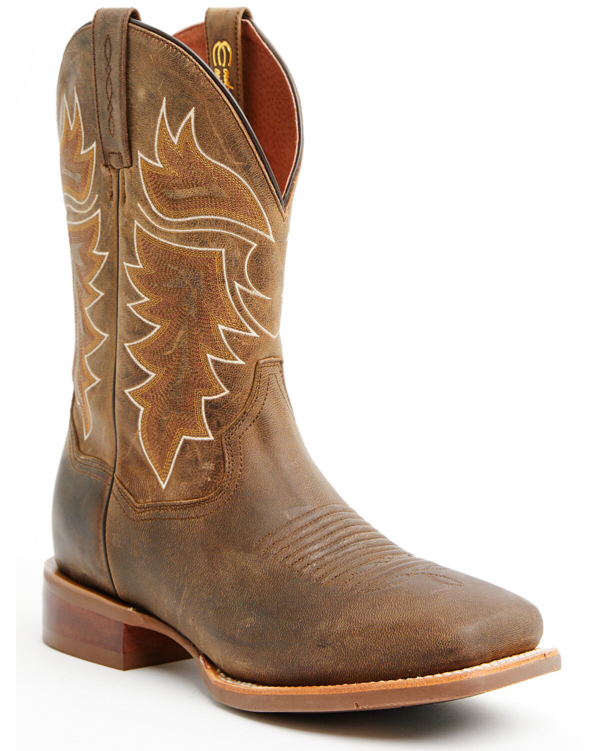 Image #1 - Dan Post Men's Morris Performance Western Boots - Broad Square Toe, Tan, hi-res