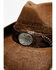 Image #3 - Shyanne Girls' Shane Raffia Straw Western Hat , Brown, hi-res