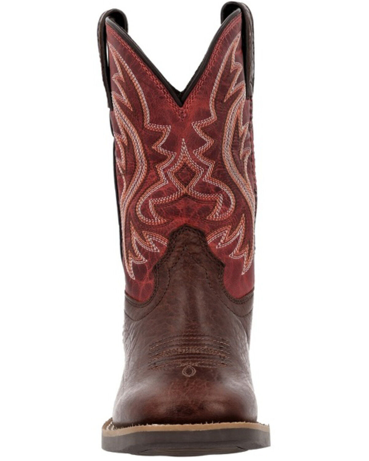 Image #4 - Durango Boys' Shyloh Western Boots - Broad Square Toe, Mahogany, hi-res