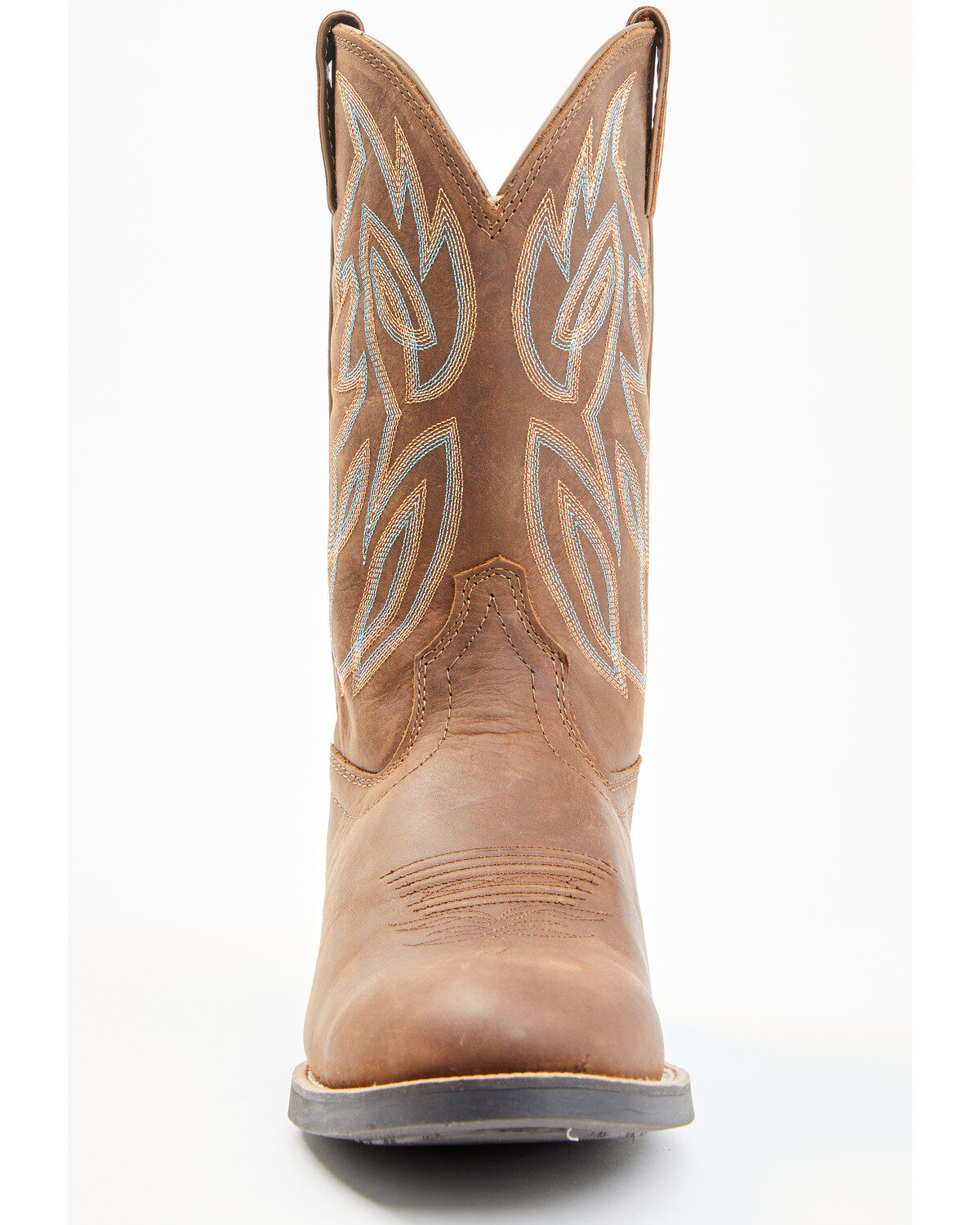 Image #4 - Justin Men's Stampede Rendon Western Boots - Round Toe, Pecan, hi-res
