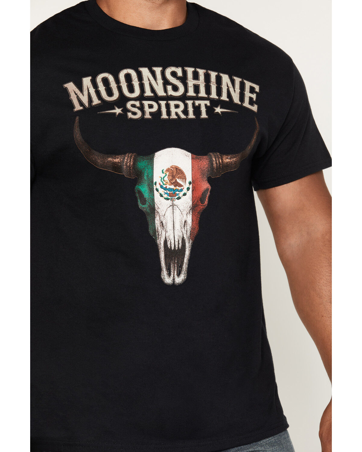 Image #3 - Moonshine Spirit&reg;&nbsp;Men's Mexico Skull Short Sleeve Graphic T-Shirt, Black, hi-res