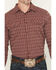 Image #3 - Gibson Trading Co Men's Buckshot Striped Print Long Sleeve Snap Stretch Western Shirt - Big, Burgundy, hi-res