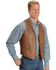 Image #1 - Scully Men's Whipstitch Leather Lapel Vest, Tan, hi-res