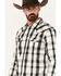Image #2 - Moonshine Spirit&reg; Men's Skylark Plaid Print Long Sleeve Pearl Snap Western Shirt, White, hi-res