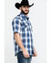 Image #3 - Pendleton Men's Frontier Short Sleeve Shirt , Blue, hi-res