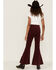 Image #4 - Chrysanthemum Little Girls' Corduroy Pull On Bell Bottom Pants, Burgundy, hi-res