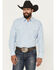 Image #1 - Ely Walker Men's Striped Print Long Sleeve Snap Western Shirt - Tall, , hi-res