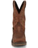 Image #4 - Justin Men's Broncy Waterproof Western Work Boots - Composite Toe , Brown, hi-res