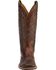 Image #4 - Boulet Women's Hand Tooled Ranger Western Boots - Square Toe, Chestnut, hi-res