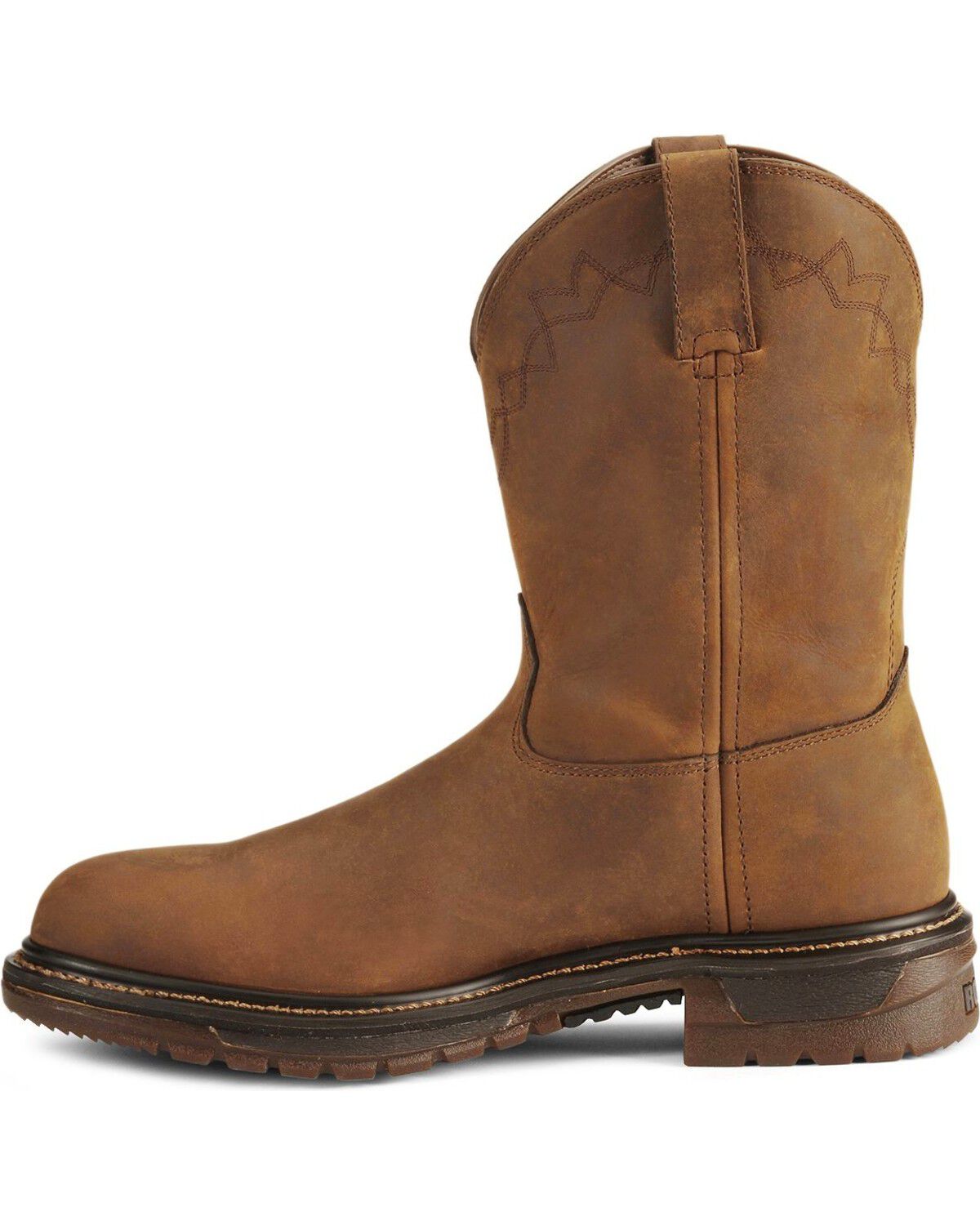 Image #3 - Rocky Men's 10" Original Ride Roper Performance Western Boots - Round Toe, Tan, hi-res