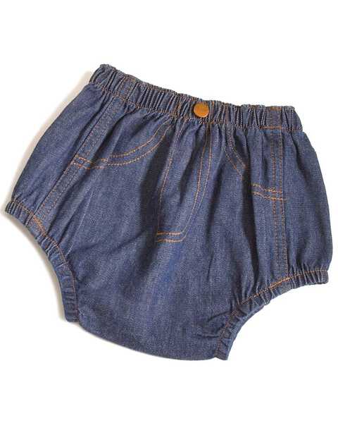 Image #3 - Wrangler Infant Diaper Cover Jeans, Indigo, hi-res