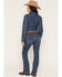 Image #3 - Wrangler Women's Medium Wash Mid Rise Mae Bootcut Stretch Denim Jeans, Medium Wash, hi-res