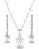 Image #1 - Montana Silversmiths Women's Practically Perfect Crystal Jewelry Set, Silver, hi-res