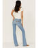 Image #3 - Idyllwind Women's High Risin' Roadtrip Wash Stretch Distressed Knee Flare Jeans, Medium Wash, hi-res