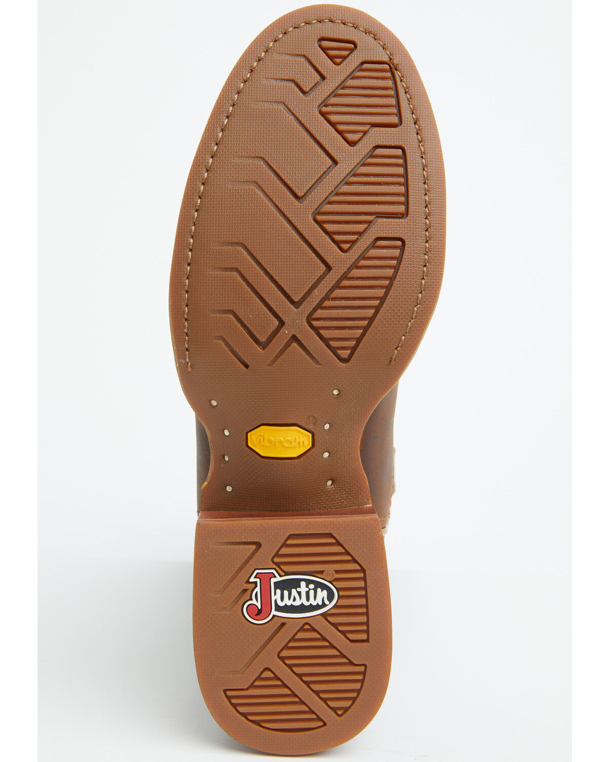 Image #7 - Justin Men's Frontier Wild Bill Performance Western Boots - Round Toe, Brown, hi-res