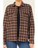 Image #3 - Lucky Brand Workwear Women's Graceland Plaid Print Long Sleeve Button-Down Flannel Shirt, Brandy Brown, hi-res