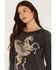 Image #2 - Idyllwind Women's Pierce Pegasus Graphic Crewneck, Black, hi-res