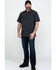 Image #6 - Hawx Men's Charcoal Solid Yarn Dye Two Pocket Short Sleeve Work Shirt - Tall, Charcoal, hi-res