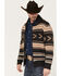 Image #2 - Cinch Men's Full-Zip Striped Sweater, Charcoal, hi-res
