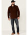 Image #2 - Moonshine Spirit&reg; Men's Lake View 1/2 Zip Front Fleece Pullover, Rust Copper, hi-res